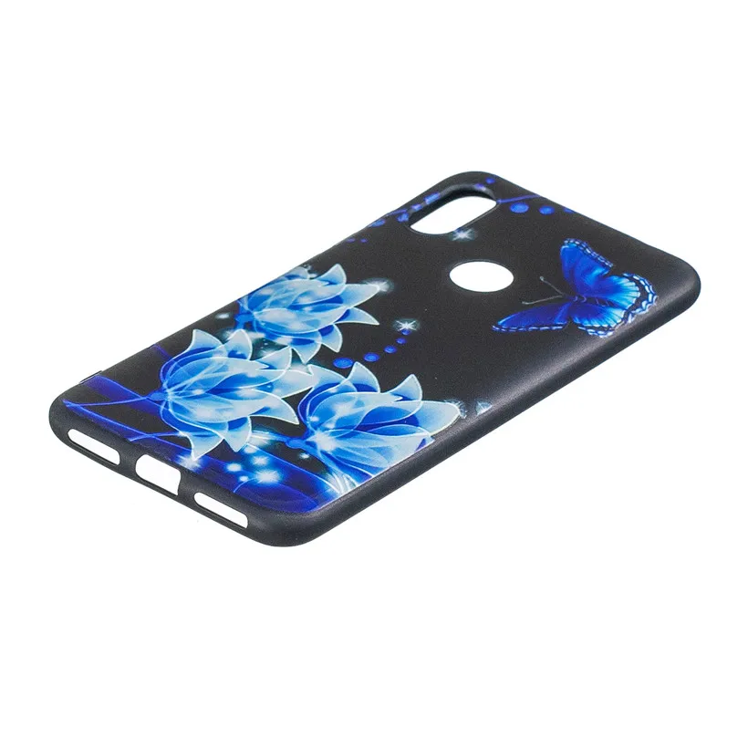HEMASOLY Case For Xiaomi Redmi Note 6 Soft TPU Silicone Relif Painted Back Cover |