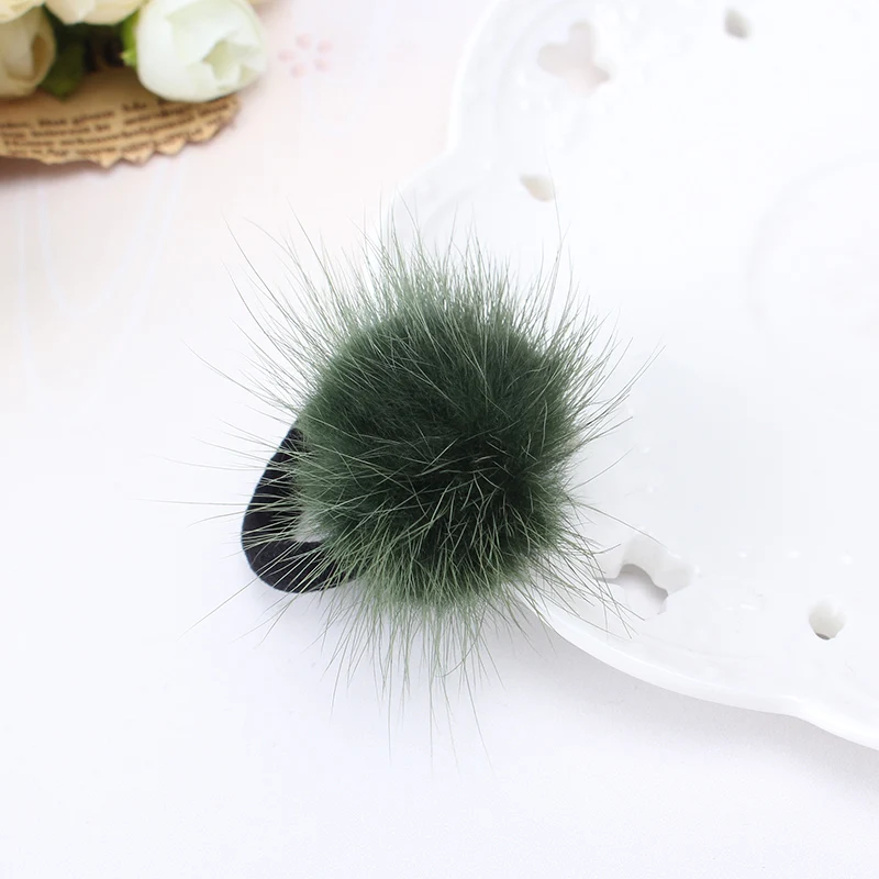 Женская резинка для волос M MISM Детская с норковым шариком модный аксессуар