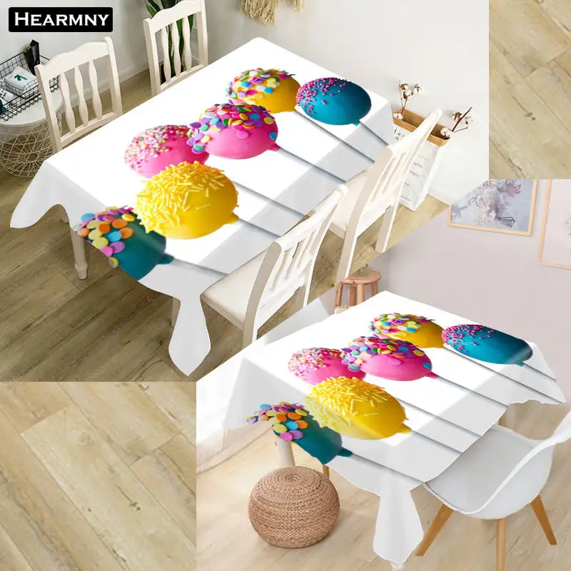 New Custom Candy Tablecloth decoration Oxford cloth waterproof anti-scalding oil-proof coffee table cover More size | Дом и сад