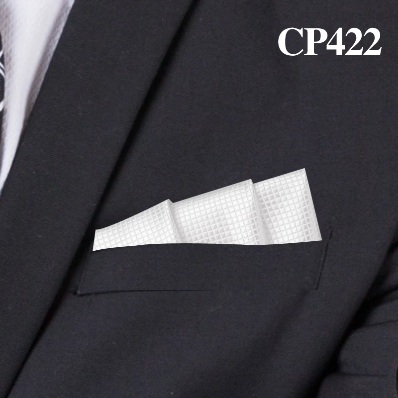 CP422 Модные костюмы карманные квадратные для мужчин бизнес полотенце для сундуков носовой платок Нежные мужские клетчатые носовой платок классический костюм салфетка мужской носовой платок - Color: CP422