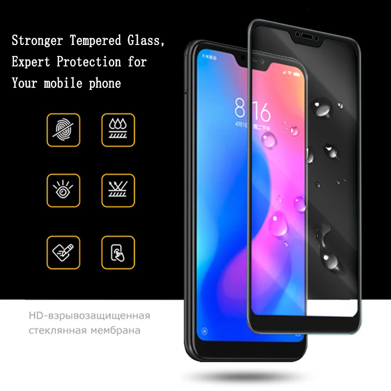 Защитная пленка для экрана xiaomi redmi 6 6a glass pro ksiomi readmi 6pro закаленное стекло tremp glas a6 a