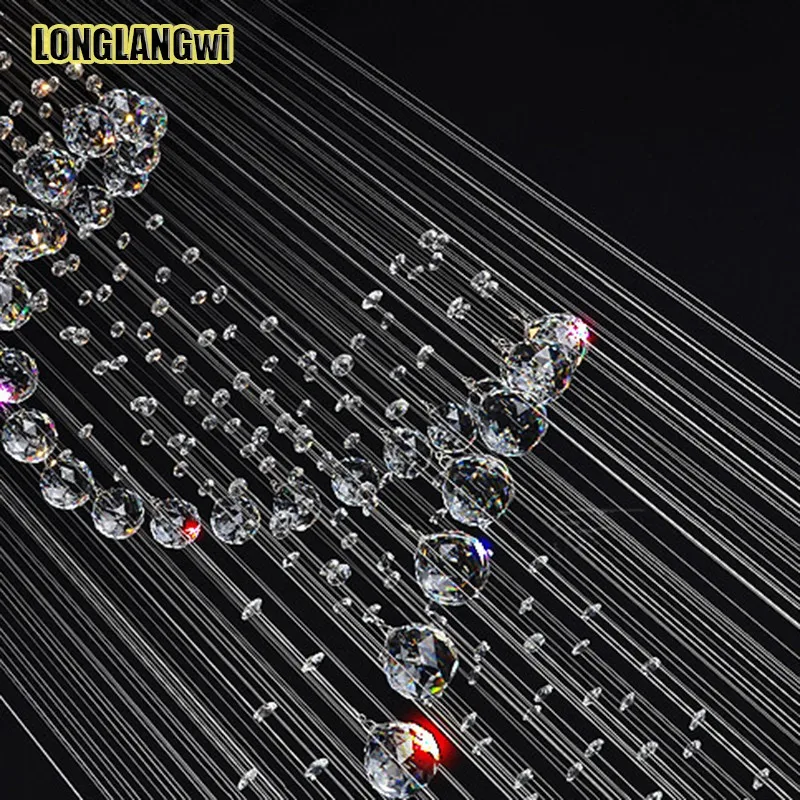 値段 大型 Led 現代 K9 クリスタルシャンデリアランプヴィラペントハウスのためのスパイラルステンレス二重回転クリスタル照明