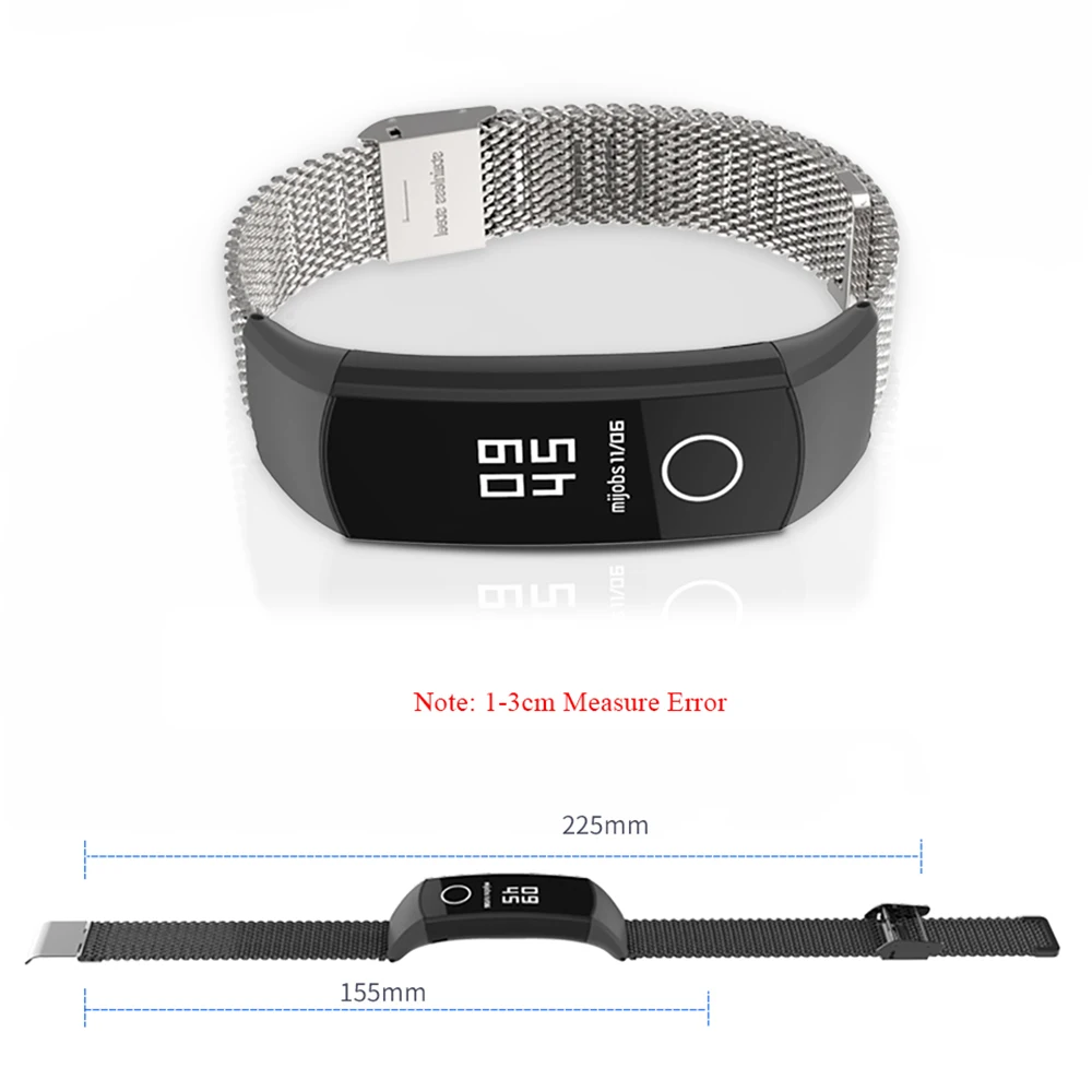 Металлический ремешок Torntisc для huawei Honor Band 4 5, съемный браслет из нержавеющей стали, умные аксессуары для huawei Honor Band 4 5
