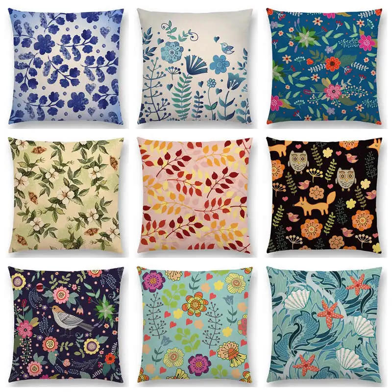 Женский винтажный Чехол для подушки с изображением цветов|cushion cover pillow case|cushion