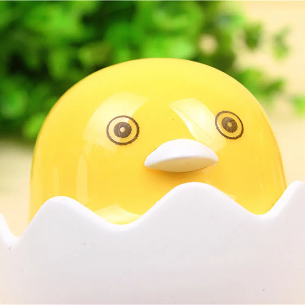 Светодиодный Милая желтая утка Ночной светильник мини с датчиком
