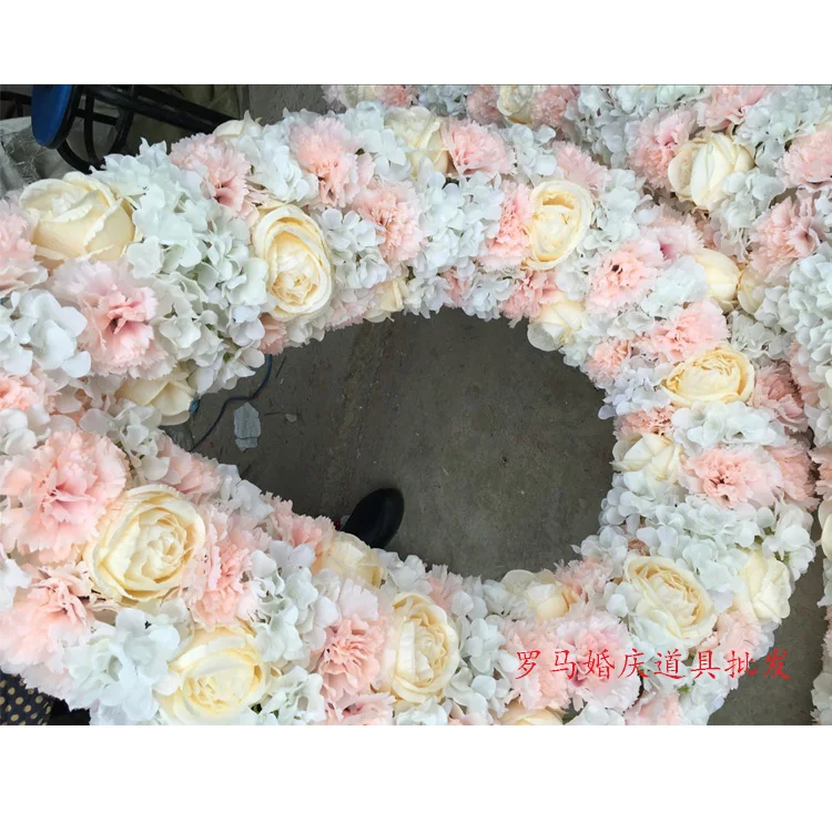 Цветок Свадебный длинный стол центральный Декор Арка Дверь lintel цветок Фотофон