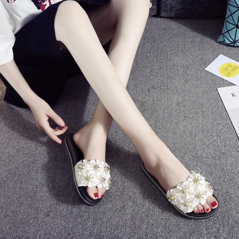 Aleafalling летние дамские слипперы из искусственной кожи шлепанцы без задника с