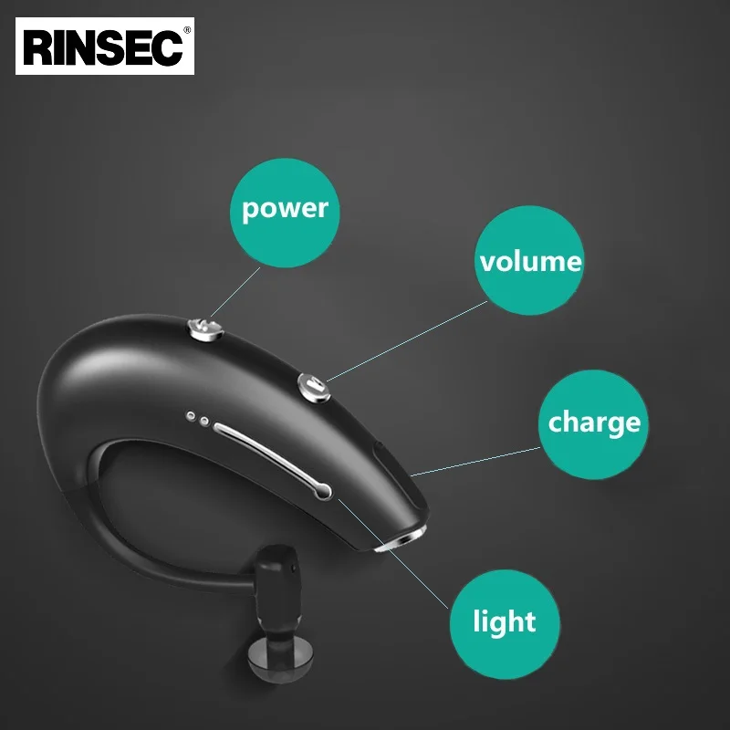 Rinsec D7 гарнитура Bluetooth Беспроводной наушники с микрофоном Музыка играет Шум