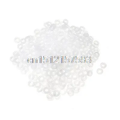 

500 Pcs Motherboard Flat Nylon Washers White 8mm x 4mm x 1mm