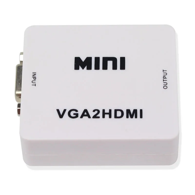 Мини преобразователь из VGA в HDMI поддержка 720p 1080p VGA2HDMI с аудио для ПК ноутбука HDTV