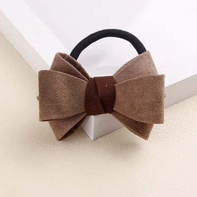 Brown Новинка, красивые, милые, с бантом, конский хвост, веревка для волос, высокое качество, корейские аксессуары для волос, для девушек и женщин, эластичная резинка для волос, резинка для волос, головной убор - Цвет: Brown