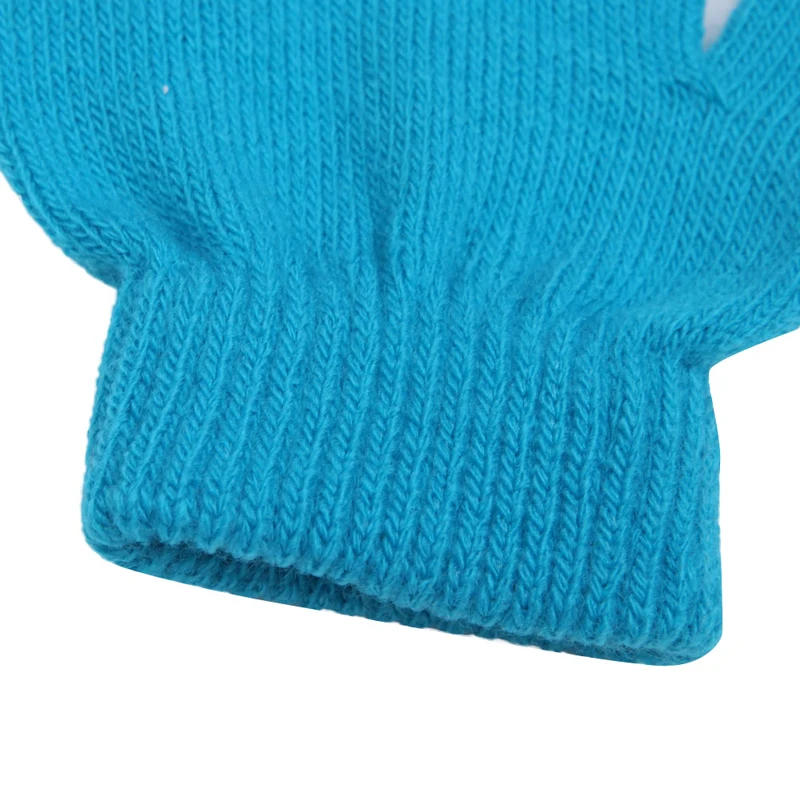 Winter Cute Baby Boys Girls Gloves Solid Color Finger Point Stretch Knit Mittens Kids Child Gifts | Детская одежда и обувь