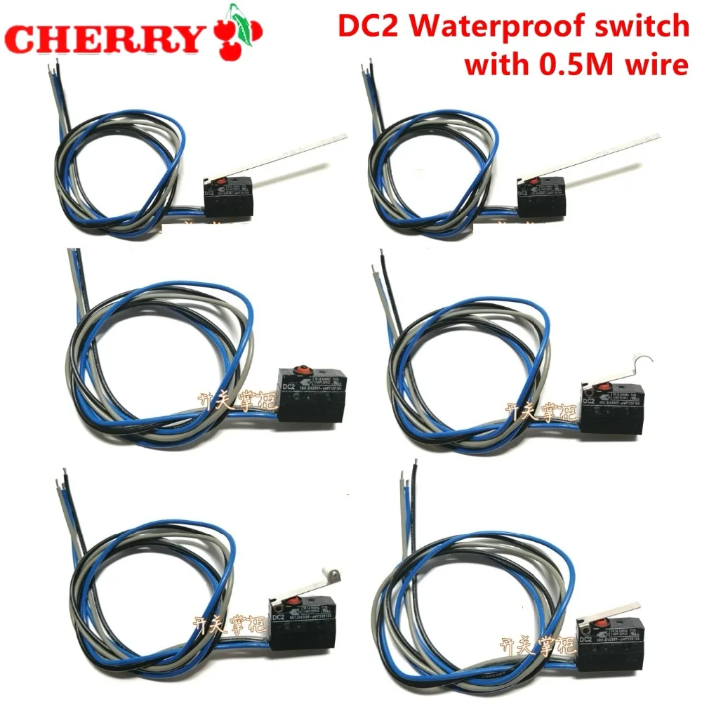 Оригинальный микропереключатель CHERRY с проводом 0 5 м DC2 DC2C A1AA A1LA A1RB
