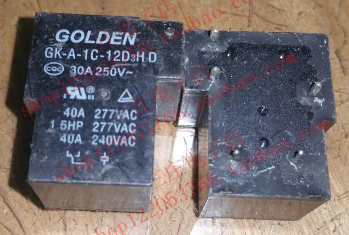

Реле GK-A-1C-12D3HD T90-1C-5P-12V-40A