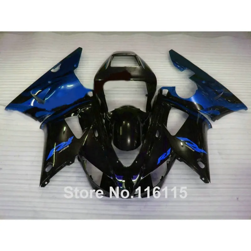 Полная впрыска низкая цена ABS Обтекатели набор для YAMAHA R1 1998 1999 модель синий черный