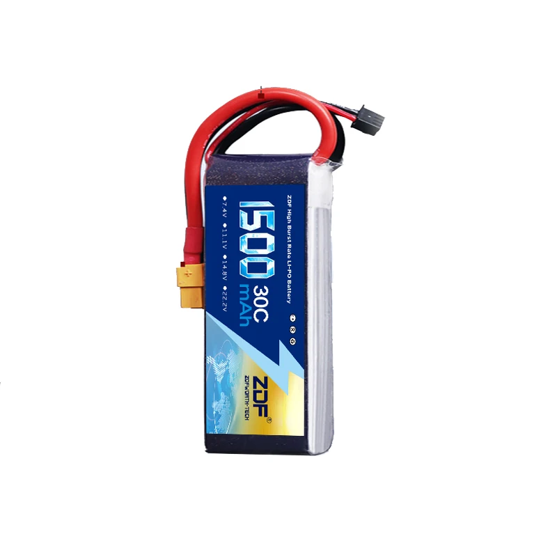 ZDF RC Lipo батарея 2S 3S 4S 6S 7 4 V 11 1 v 14 8 22 2 1500mAh 30C 60C Акку для радиоуправляемой модели