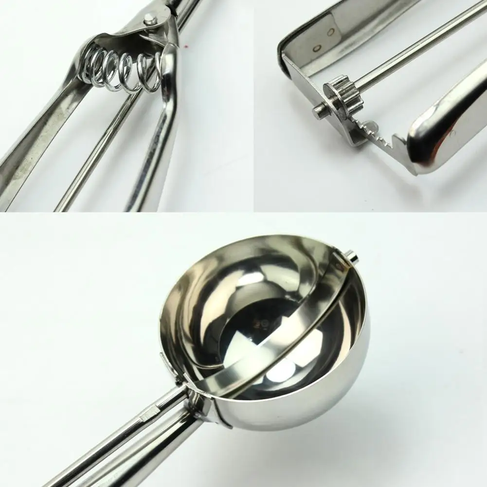 3 шт./компл. серебро Нержавеющая сталь совок мороженого для картофельного пюре