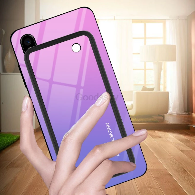 Тонкий магнитный беспроводной Чехол для зарядного устройства для Xiaomi mi 9 mi x 2S тонкий противоударный чехол для внешнего аккумулятора градиентная крышка из закаленного стекла