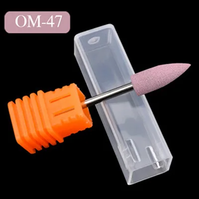 Pink -400Grit 1 шт., фрезы для ногтей, гибкий Полировальный Инструмент из карбида кремния для педикюра, аппарат для чистки маникюра, электрическая пилка для ногтей, аксессуары - Цвет: Pink -400Grit