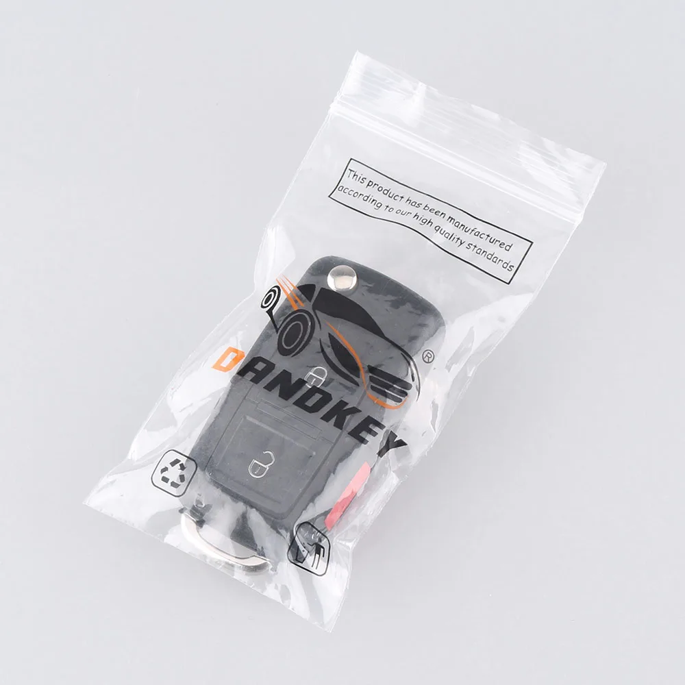 DANDKEY Флип складной 3 кнопки корпус автомобильного ключа дистанционного