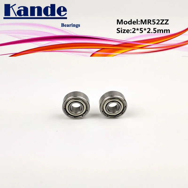 Миниатюрный шарикоподшипник Kande MR52ZZ 2x5x2 5 MR52 10 шт.|Валы| |