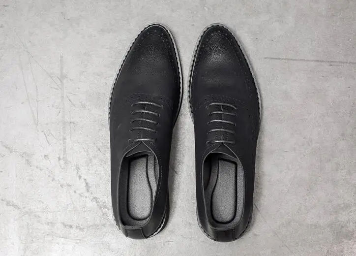 Genuine Soft Leather Pointed Toes Smart Casual Dress Shoes Carved Brogue Lace Up Breathable Summer Cut-Outs Sandals | Обувь