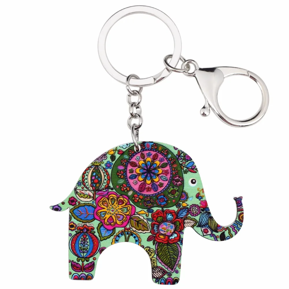 Bonsny акриловые брелки в виде джунглей ранние кольца новинка украшения животных