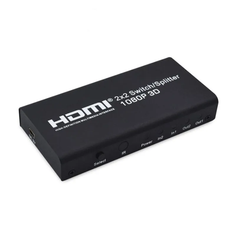 2x2 HDMI переключатель сплиттер Универсальный 10 М Входное Расстояние Поддержка 1080P 3D