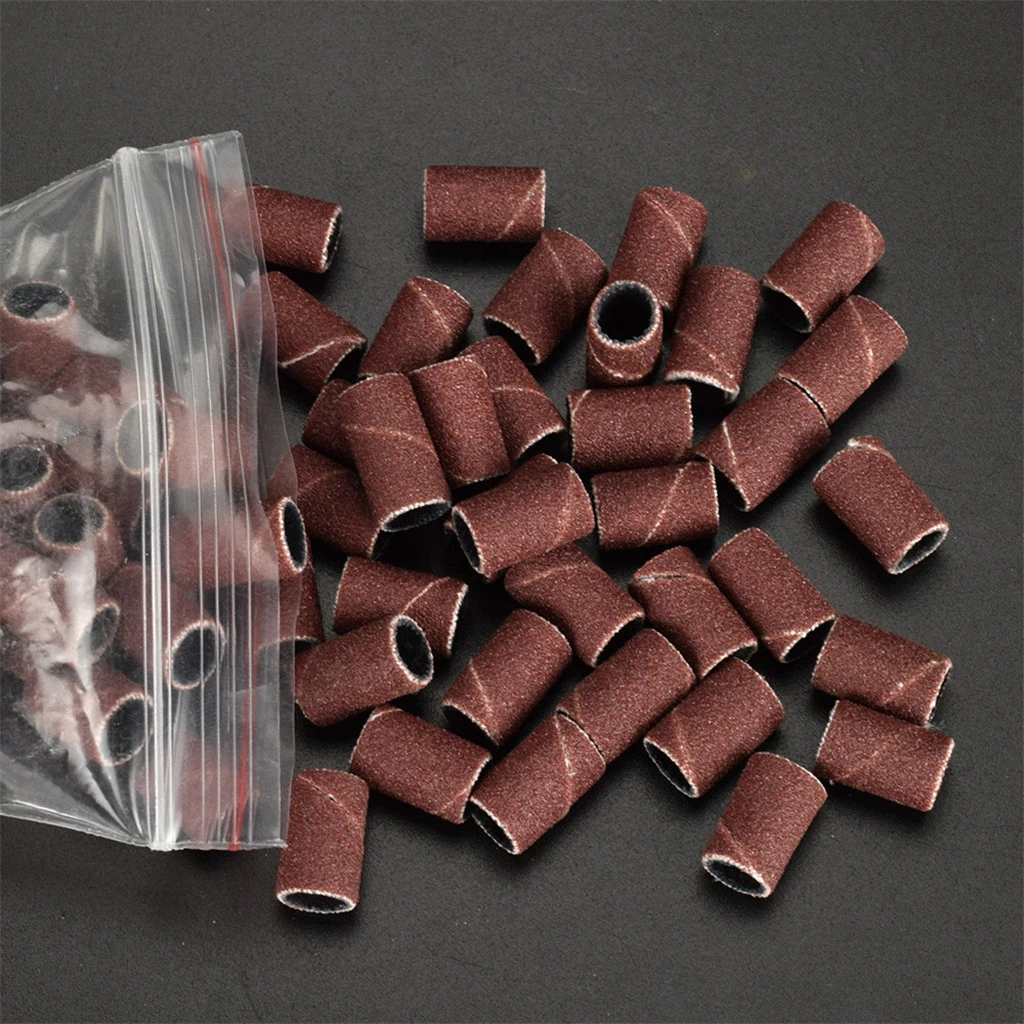 

Lots 100pcs Manicure Sanding Bands for Nail Drill Bits, 180 Grit