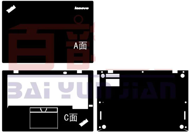 Наклейка для ноутбука из углеродного волокна защитная пленка Lenovo ThinkPad X1 Carbon 3 го