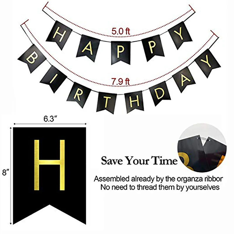 70 лет баннер С Днем Рождения Висячие кружки круг точки Конфетти украшения для дня