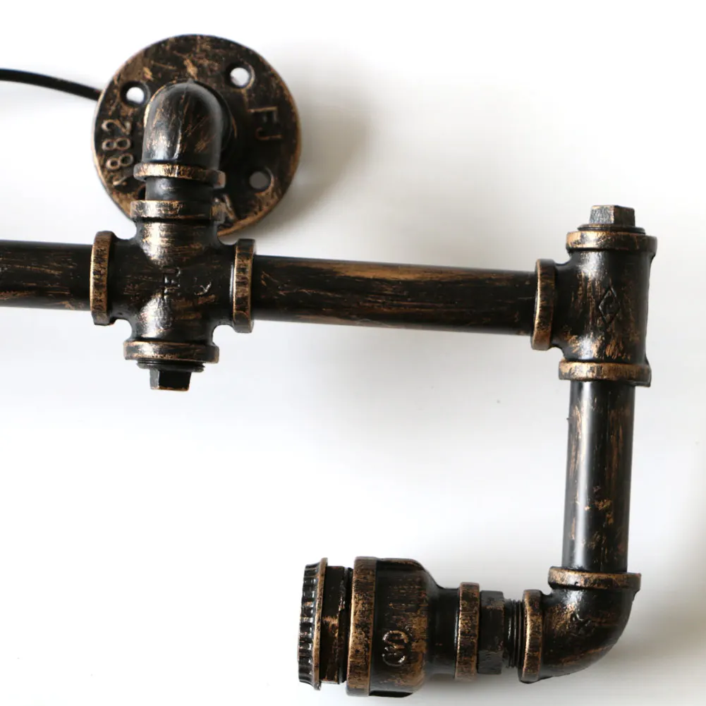 Винтажные Настенные светильники в стиле лофт классические черные лампы для