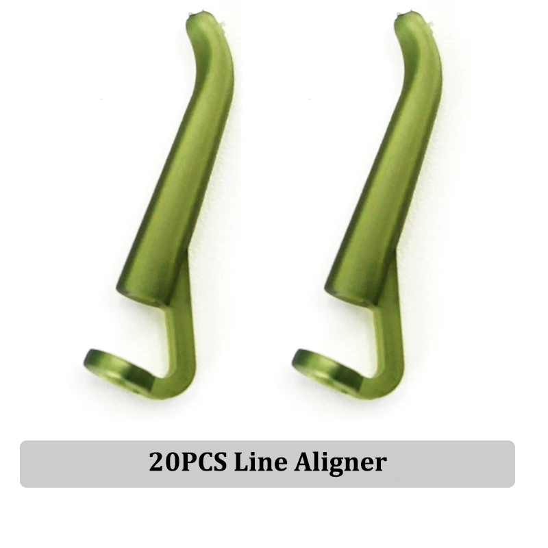 20PCS Line Aligner 20 шт. принадлежности для ловли карпа установка для волос линейный позиционер рукав шарики для прикорма рыбы винт микро кольцевой шарнир терминал снасти карпа Рыболовный набор - Цвет: 20PCS Line Aligner