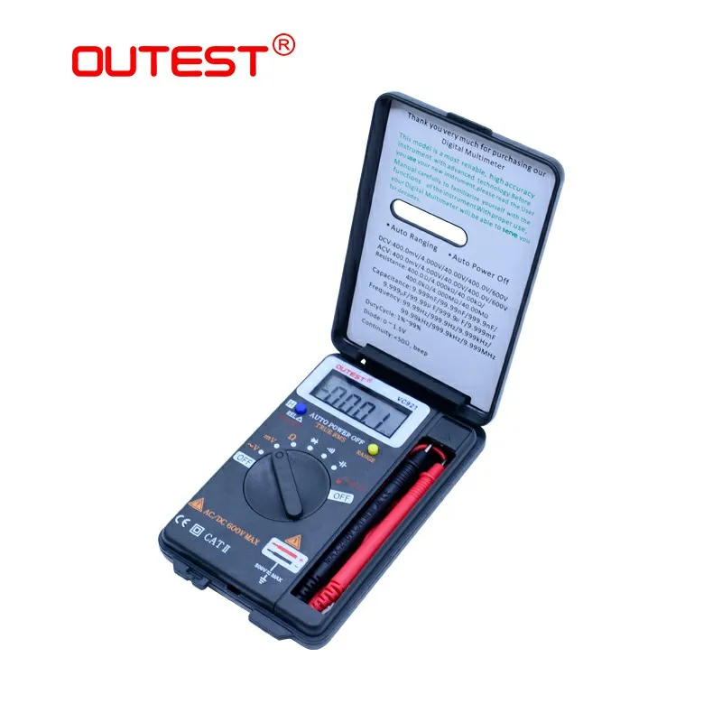 OUTEST VC921 3 3/4 DMM Интегрированный персональный карманный мини цифровой мультиметр