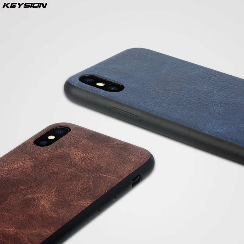 Чехол для телефона KEYSION Apple iPhone X роскошный Винтажный чехол из искусственной кожи