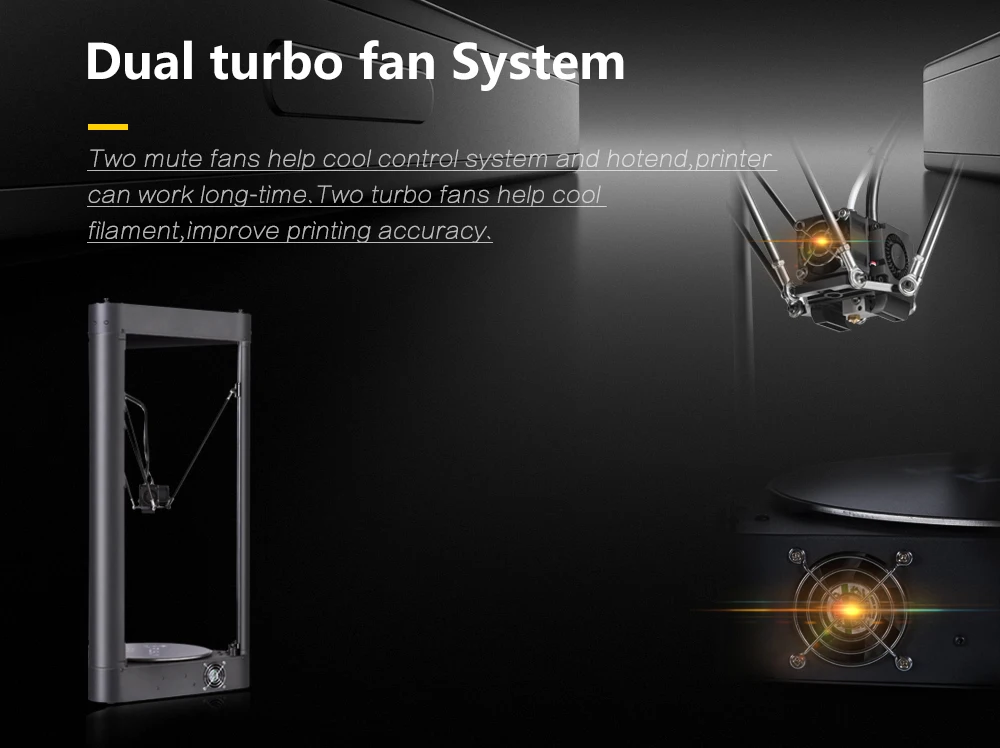 Flsun-QQ Delta Kossel 3d принтер сенсорный экран Wifi модуль большая площадь печати 260*260*370 мм, один рулон нити в подарок