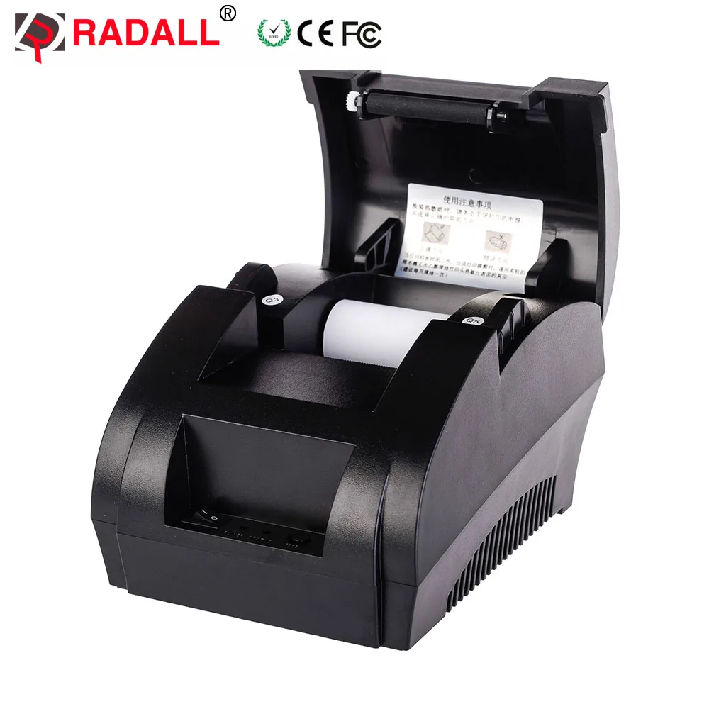 RD-5890K 58 мм USB термальный принтер высокоскоростной печати совместимый с ESC/POS команды печати набор RD-S1 1D проводной лазерный сканер штрих-кода