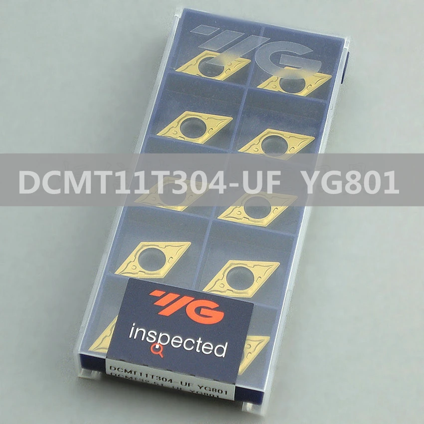 DCMT11T304 UF YG801/DCMT11T308 UG YG801/DCMT070204 YG801 Корея YG ЧПУ Поворотные твердосплавные вкладыши