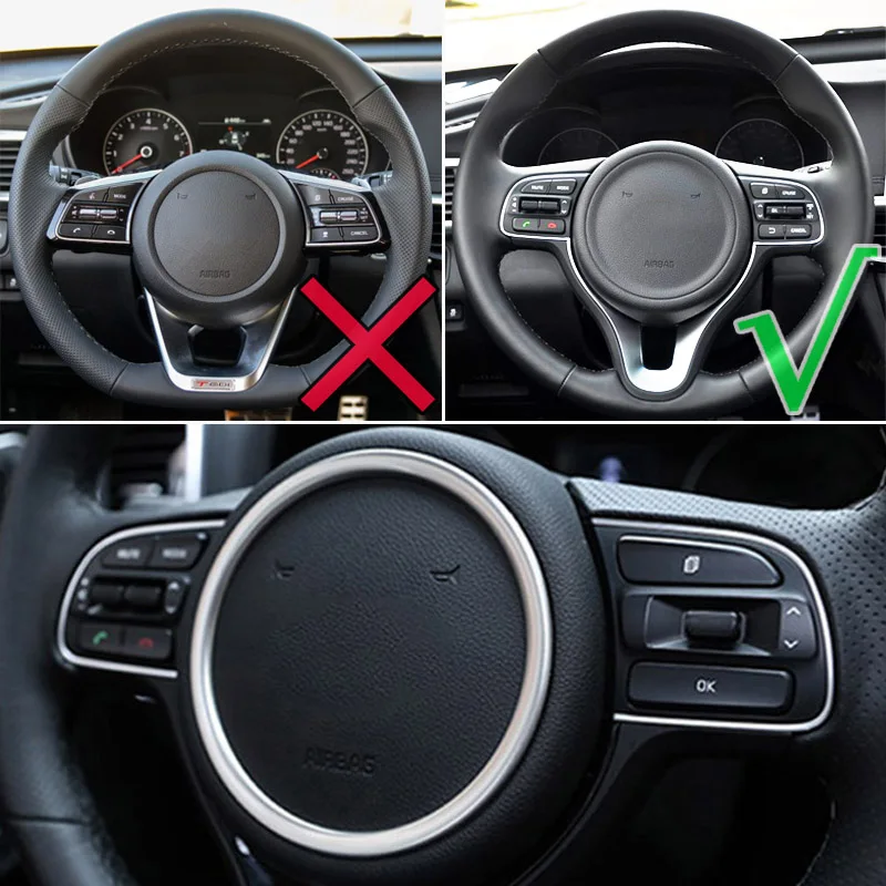 Хромированная панель рулевого колеса для Kia Optima k5 2016 2017 2019 накладная вставка