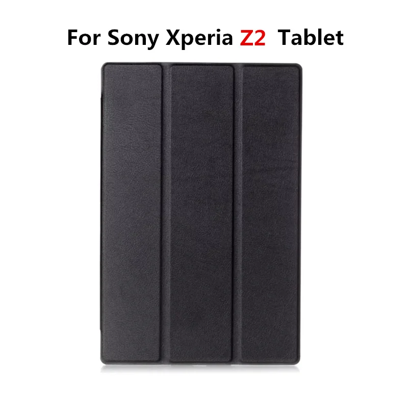 Black For Z2 Кожаный защитный чехол-книжка с подставкой для sony Xperia Z3, чехол для планшета sony Xperia Z3 Z2 Z4, чехол для планшета - Цвет: Black For Z2