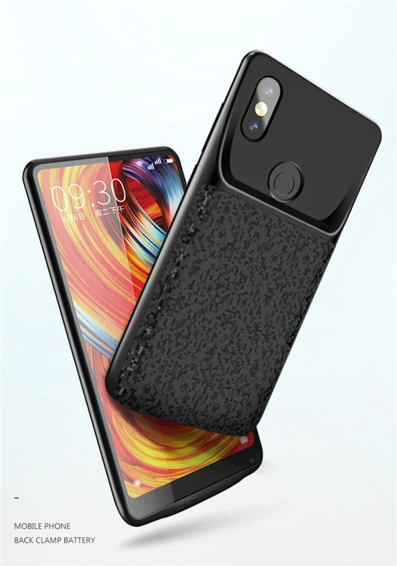 4700 мАч Внешний аккумулятор зарядный чехол для Xiaomi Mi MIX 2S перезаряжаемый аккумулятор чехол резервный внешний аккумулятор блок питания чехол