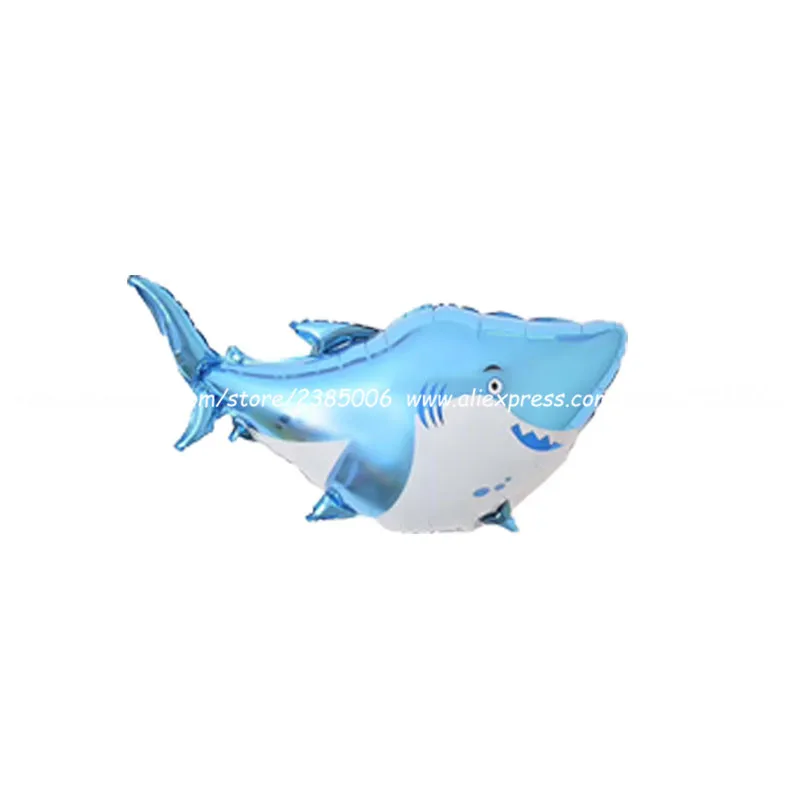 shark 1 шт. мини воздушные шары из фольги в виде головы животного Дети День рождения тема джунгли вечерние океан рыбные шары надувные игрушки детский душ Единорог Вечерние - Цвет: shark