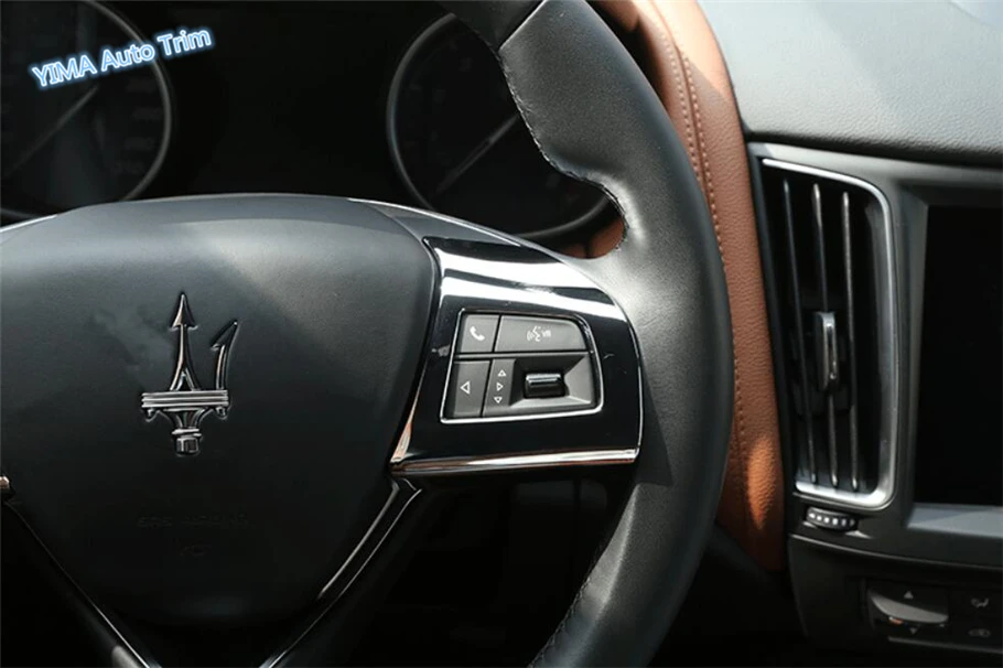 Lapetus автомобильный Стайлинг руль кнопка рамка крышка Накладка подходит для Maserati