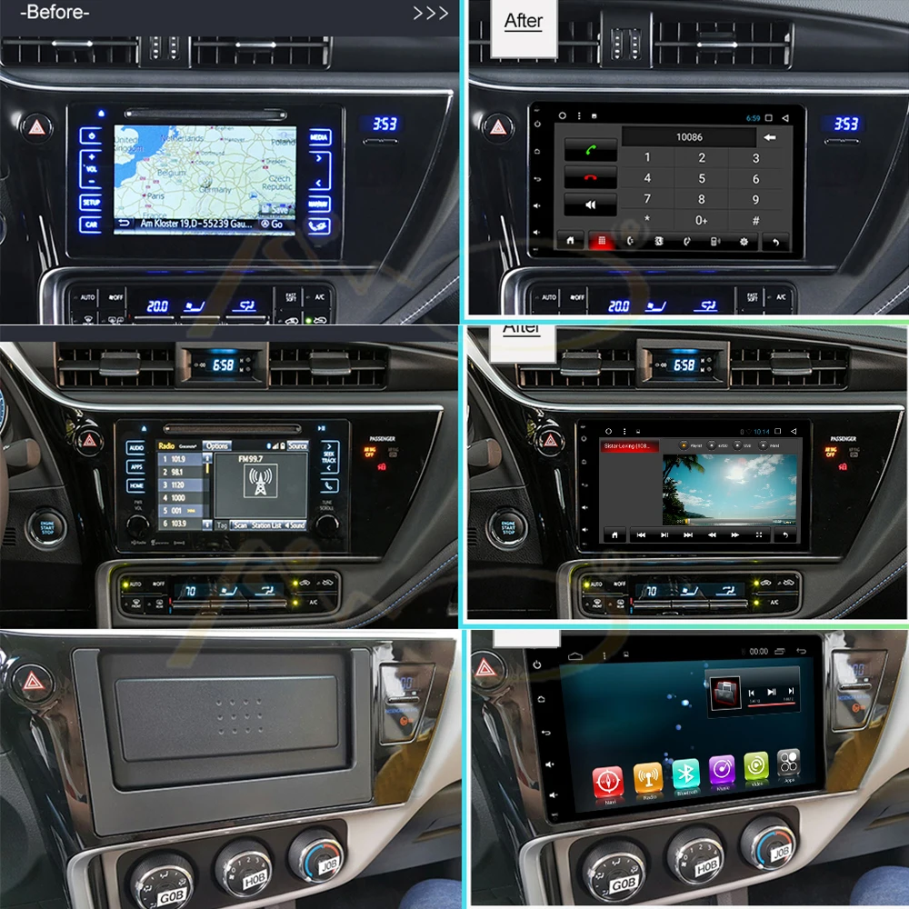 Android 7 1 автомобильный Радио плеер GPS для Toyota Hilux 2016 2018 Авто навигация Мультимедиа