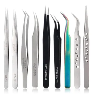 Пинцет для наращивания ресниц Vetus, пинцет для ресниц, пинцет для увеличения объема, Радужный пинцет, косметические инструменты для макияжа
