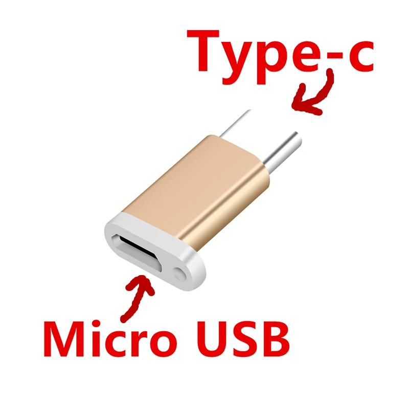 Кабель-адаптер QQQRGB Type-c кольцо для ключей сотовый телефон Jak Micro To Type C маленький