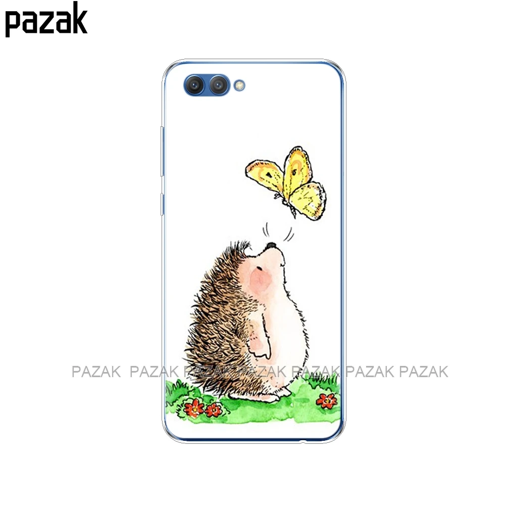 34524 Силиконовый чехол для huawei honor 10 V10 VIEW 10, мягкий ТПУ чехол на заднюю панель телефона, 360 Защитный чехол для телефона, дизайн - Цвет: 34524