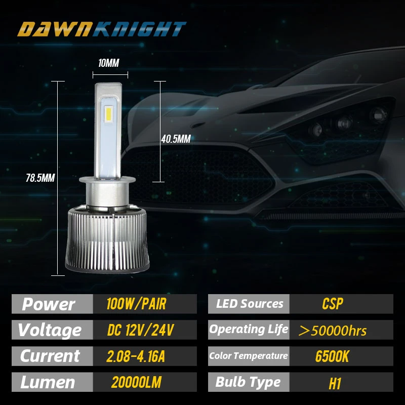 V35 H7 Led Canbus H1 H4 H8 H11 9005HB3 9006HB4 H7 светодиодные лампы 100 Вт 20000лм 6500 к CSP H7 светодиодная лампа турбо мини размер Автомобильная фара