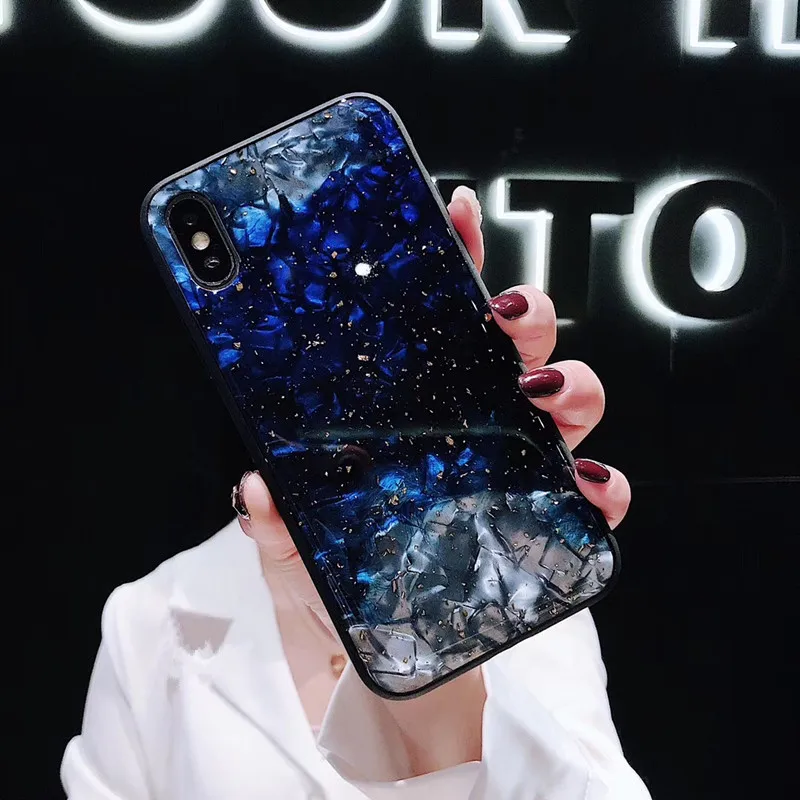 4 Блестящий Золотой фольгированный чехол для телефона с раковиной для huawei P20 Lite P20 Pro, чехол для huawei Nova 3i Nova 4 mate 20 Pro P30 Pro - Цвет: 4