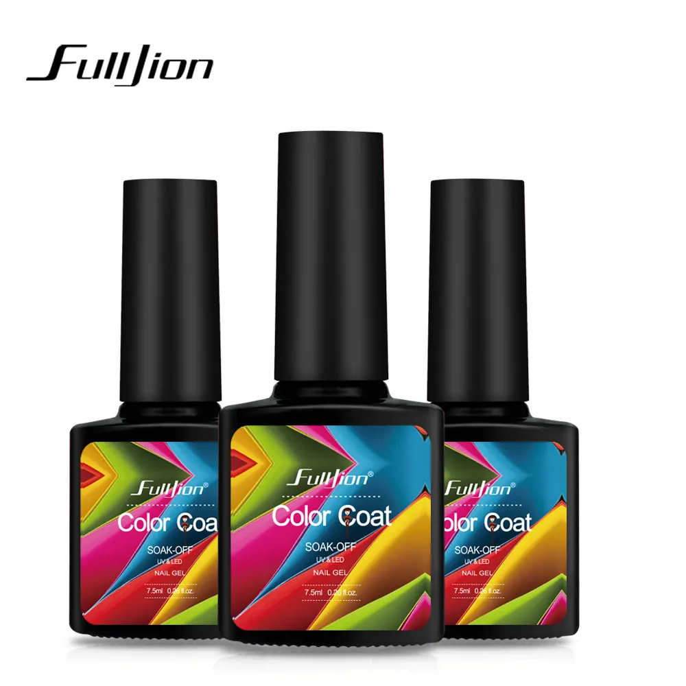 Fulljion 1 шт цветное покрытие Гель лак для ногтей гибридные Лаки гель искусство